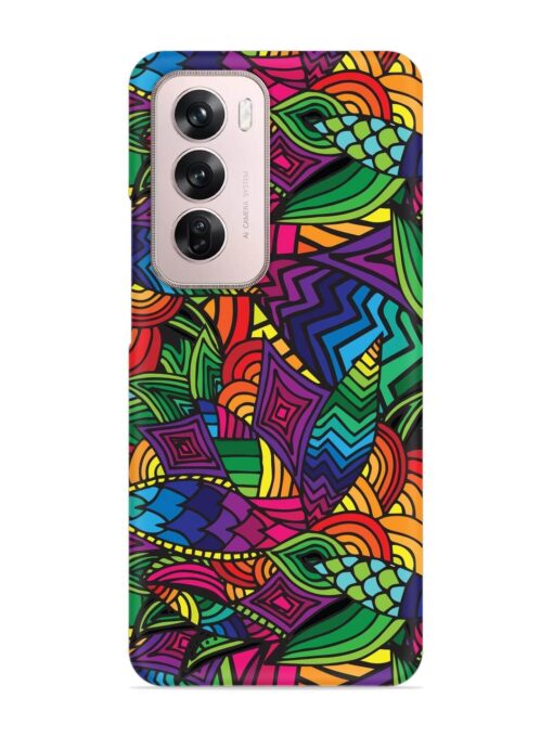 Abstract Multicolor Seamless Snap Case for Oppo Reno 12 Pro (5G)