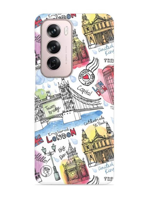 Vector London Landmark Snap Case for Oppo Reno 12 Pro (5G) Zapvi