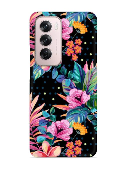 Seamless Floral Pattern Snap Case for Oppo Reno 12 Pro (5G) Zapvi