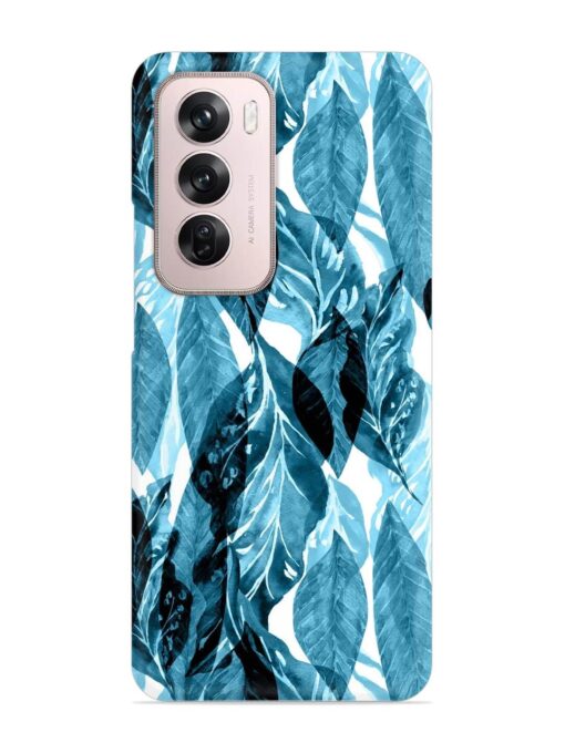 Leaves Pattern Jungle Snap Case for Oppo Reno 12 Pro (5G) Zapvi