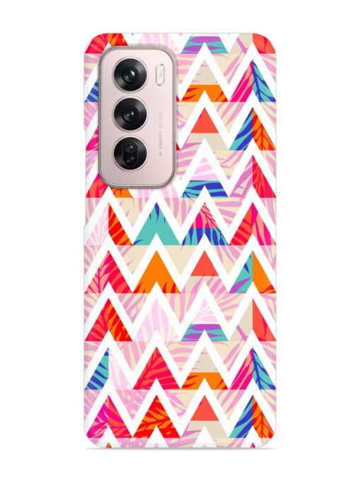 Abstract Triangle Background Snap Case for Oppo Reno 12 Pro (5G)