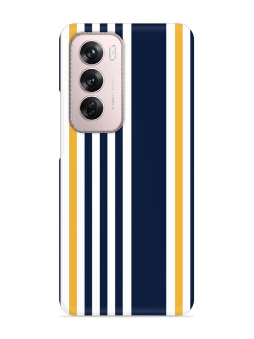 Seamless Stripe Pattern Snap Case for Oppo Reno 12 Pro (5G) Zapvi