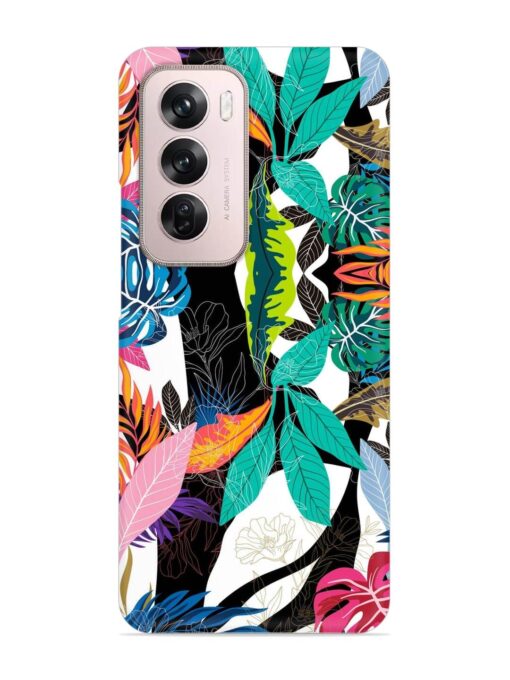 Floral Pattern Bright Snap Case for Oppo Reno 12 Pro (5G) Zapvi