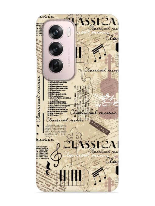 Classical Music Lpattern Snap Case for Oppo Reno 12 Pro (5G) Zapvi