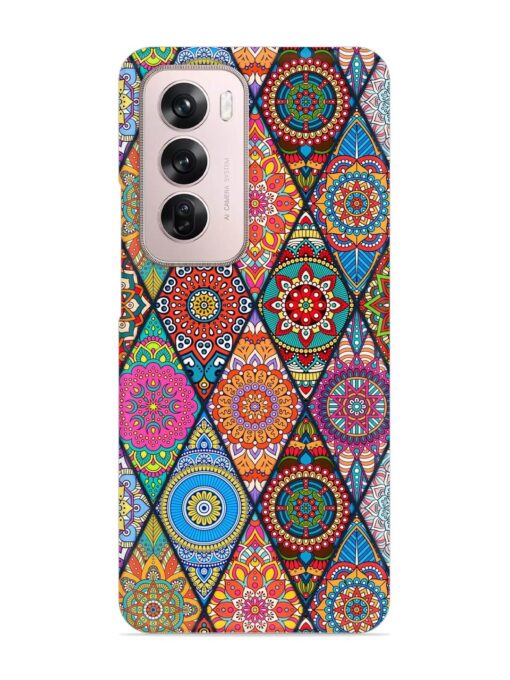 Seamless Tile Pattern Snap Case for Oppo Reno 12 Pro (5G) Zapvi