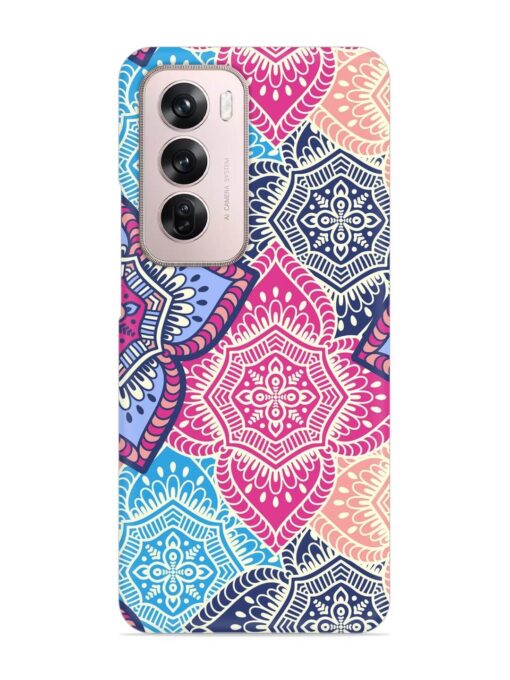 Ethnic Floral Seamless Snap Case for Oppo Reno 12 Pro (5G) Zapvi