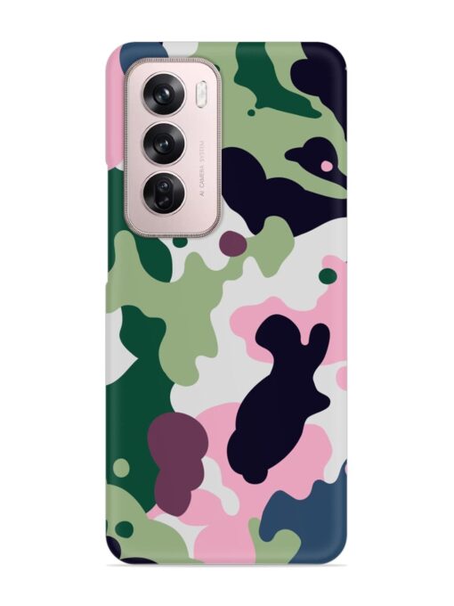 Seamless Funky Camouflage Snap Case for Oppo Reno 12 Pro (5G) Zapvi