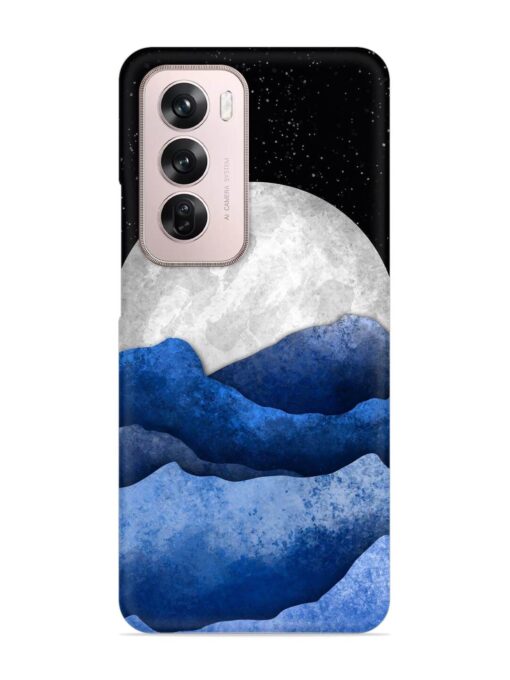 Full Moon Mountain Vector Snap Case for Oppo Reno 12 Pro (5G) Zapvi