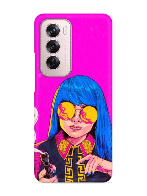 Aesthetic Anime Girl Snap Case for Oppo Reno 12 Pro (5G)