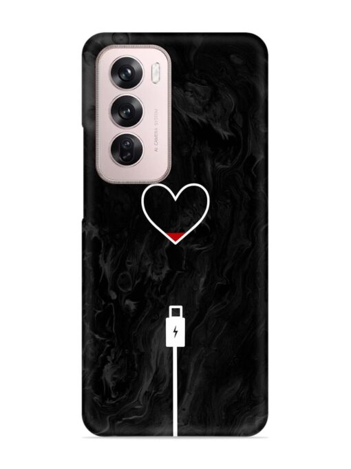 Heart Charging Vector Snap Case for Oppo Reno 12 Pro (5G) Zapvi