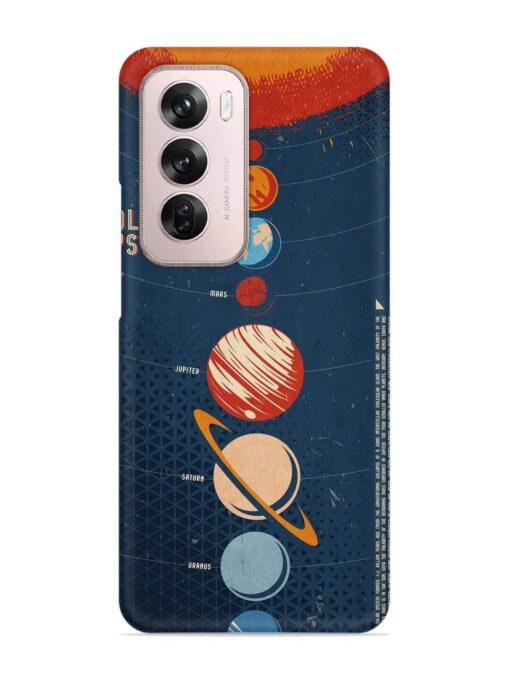 Solar System Vector Snap Case for Oppo Reno 12 Pro (5G) Zapvi