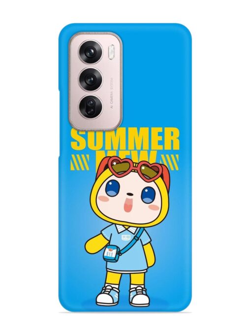 Summer Mew Cartoon Snap Case for Oppo Reno 12 Pro (5G)