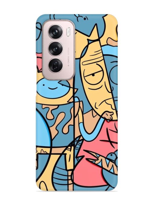 Silly Face Doodle Snap Case for Oppo Reno 12 Pro (5G) Zapvi