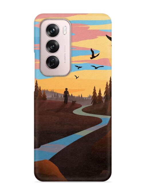 Natural Landscape Art Snap Case for Oppo Reno 12 Pro (5G) Zapvi