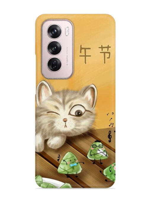 Cat Scorpion Dancing Snap Case for Oppo Reno 12 Pro (5G) Zapvi