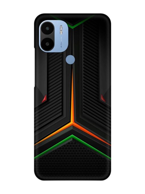 Orange Triangle Light Snap Case for Poco C51 Zapvi