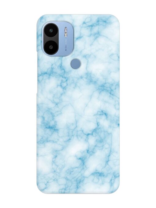 Blue White Natural Marble Snap Case for Poco C51 Zapvi