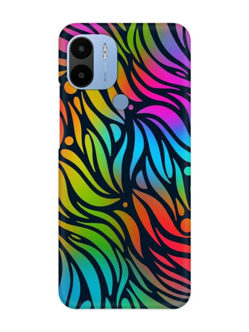 Abstract Leaf Design Snap Case for Poco C51 Zapvi