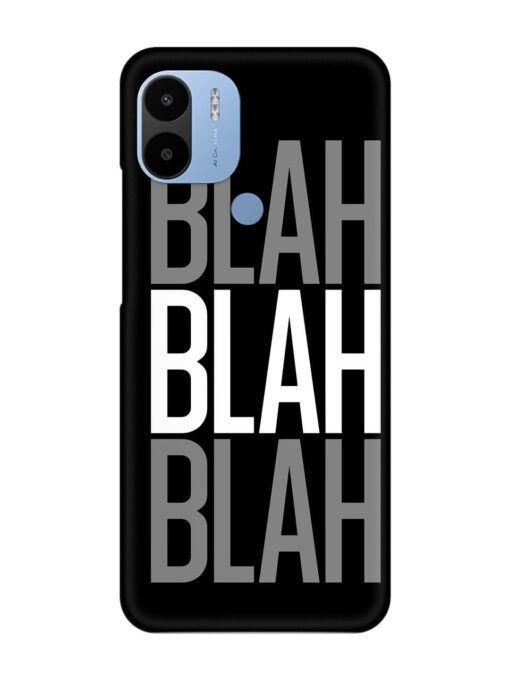 Blah Blah Blah Wallpaper Snap Case for Poco C51 Zapvi