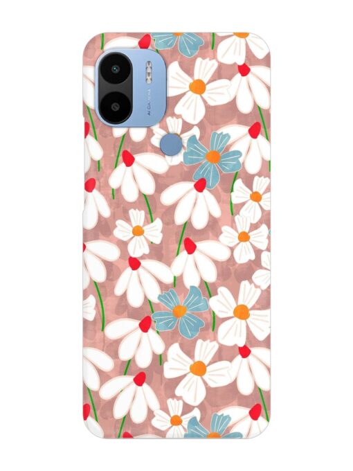 Abstract Petal Flowers Snap Case for Poco C51 Zapvi