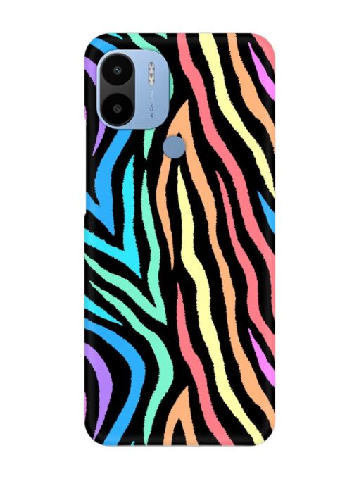 Colorful Abstract Zebra Snap Case for Poco C51 Zapvi