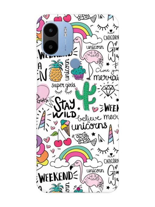 Unicorn Ice Cream Snap Case for Poco C51 Zapvi