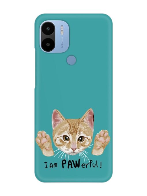 Typography Slogan Cat Snap Case for Poco C51