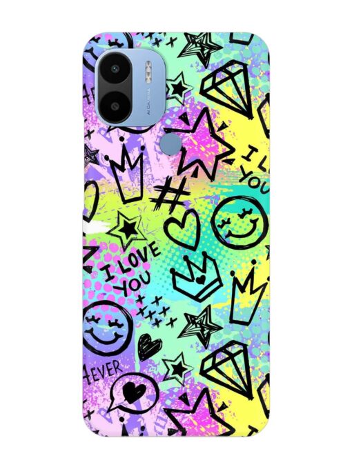 Bright Seamless Pattern Snap Case for Poco C51