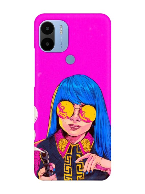 Aesthetic Anime Girl Snap Case for Poco C51 Zapvi