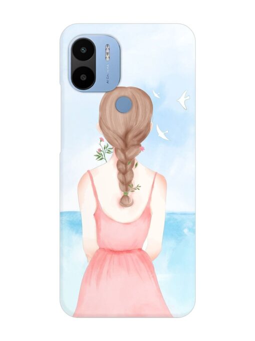 Watercolor Girl Vector Snap Case for Poco C51 Zapvi