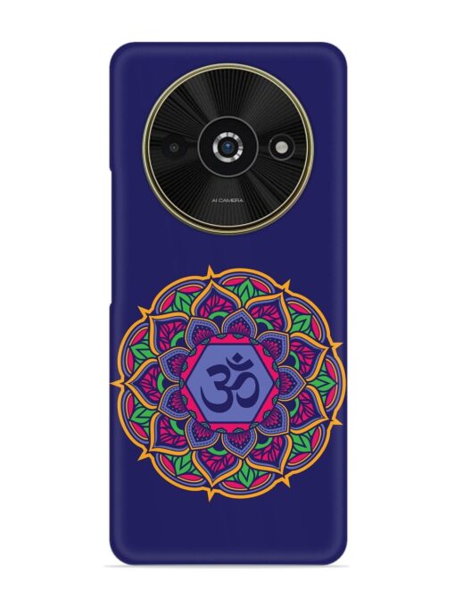 Om Mandala Art Blue Snap Case for Poco C61