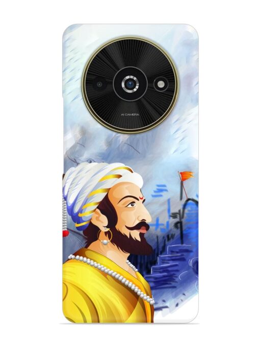 Shivaji Maharaj Color Paint Art Snap Case for Poco C61 Zapvi