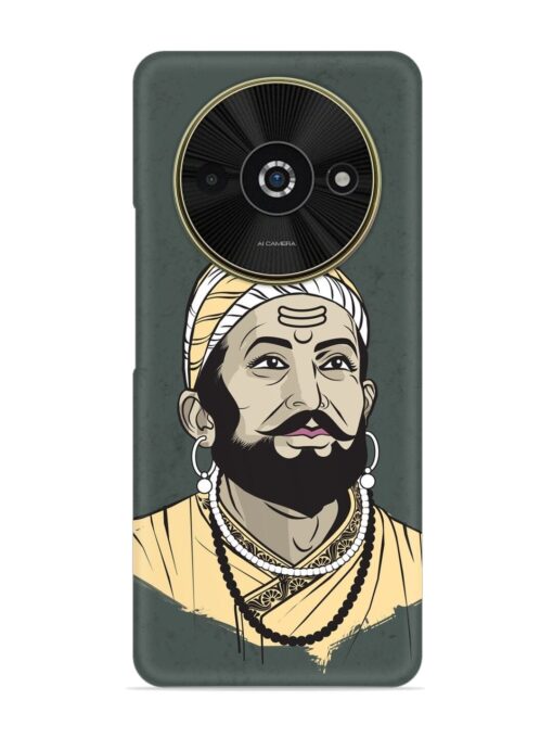 Shivaji Maharaj Vector Art Snap Case for Poco C61