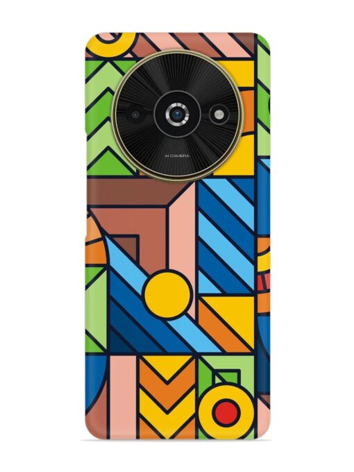 Colorful Geometric Snap Case for Poco C61