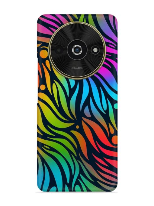 Abstract Leaf Design Snap Case for Poco C61