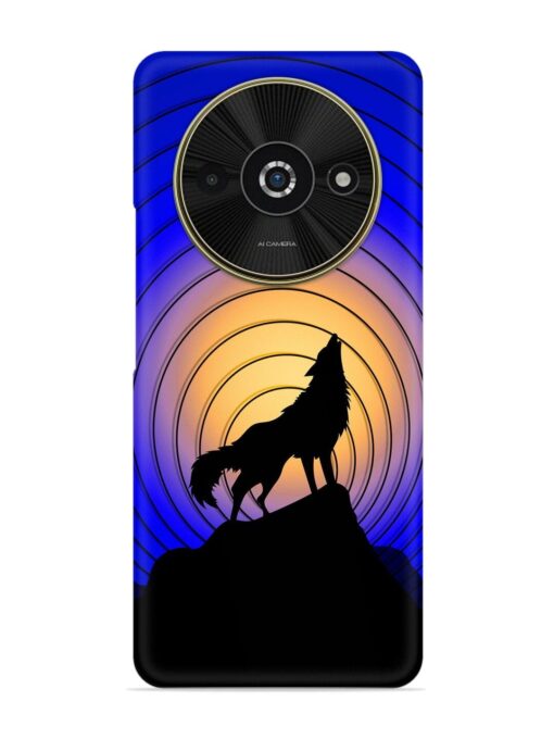 Fox Roaring Design Snap Case for Poco C61