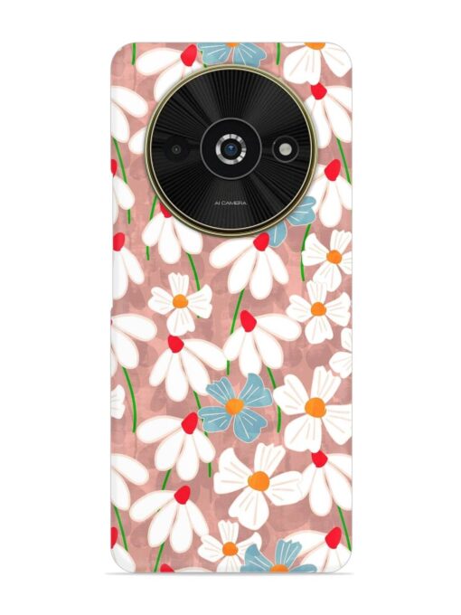 Abstract Petal Flowers Snap Case for Poco C61