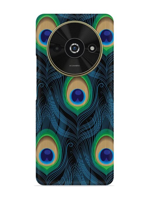 Seamless Pattern Peacock Snap Case for Poco C61