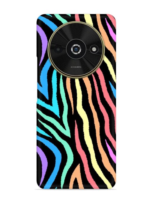 Colorful Abstract Zebra Snap Case for Poco C61