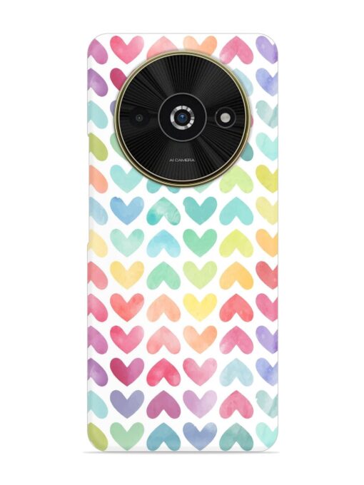 Seamless Colorful Watercolor Snap Case for Poco C61