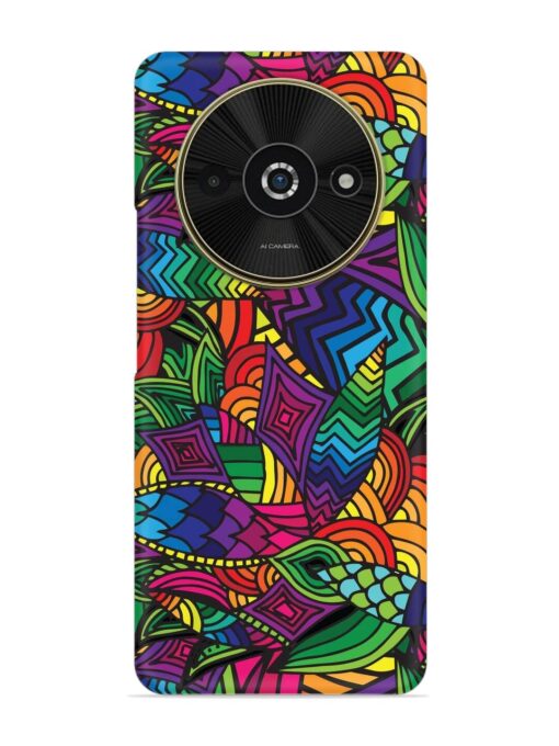 Abstract Multicolor Seamless Snap Case for Poco C61