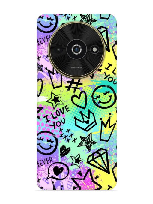 Bright Seamless Pattern Snap Case for Poco C61