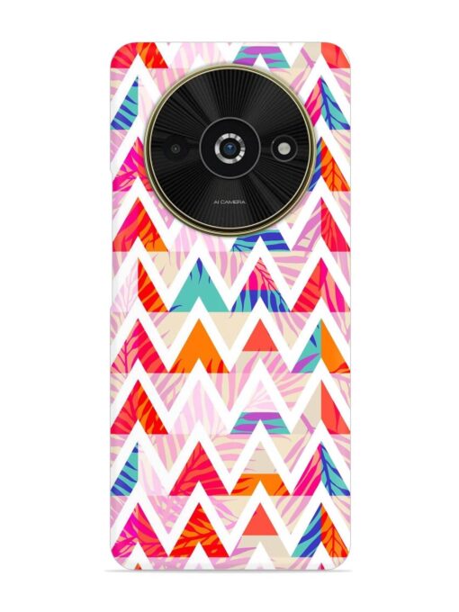 Abstract Triangle Background Snap Case for Poco C61