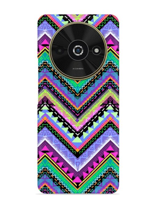 Tribal Aztec Print Snap Case for Poco C61