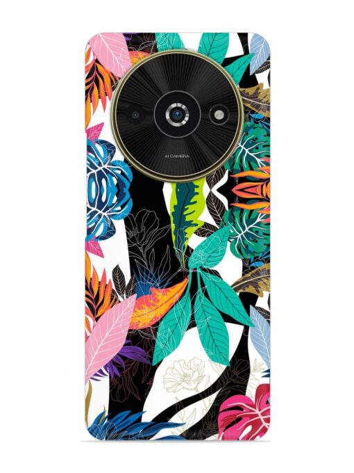 Floral Pattern Bright Snap Case for Poco C61