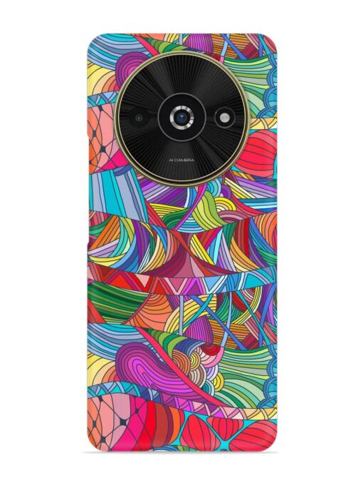 Seamless Patterns Hand Drawn Snap Case for Poco C61