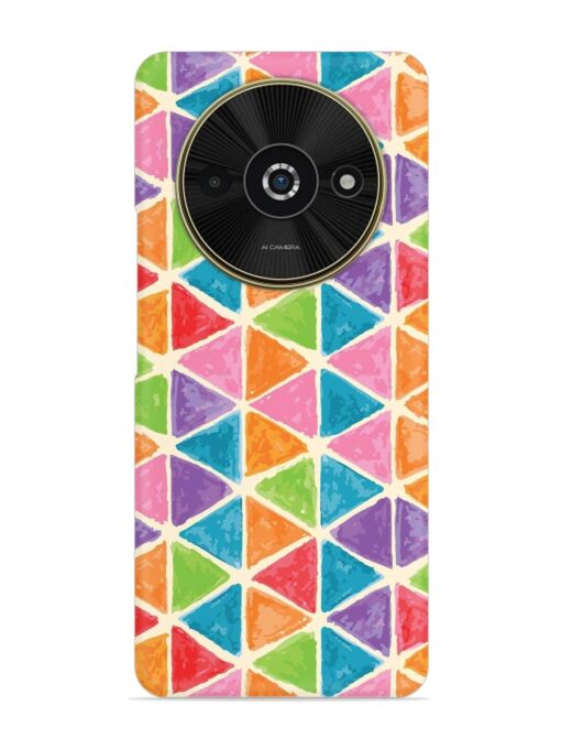 Seamless Colorful Isometric Snap Case for Poco C61