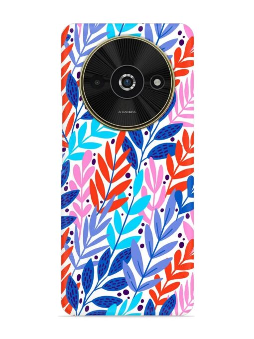 Bright Floral Tropical Snap Case for Poco C61