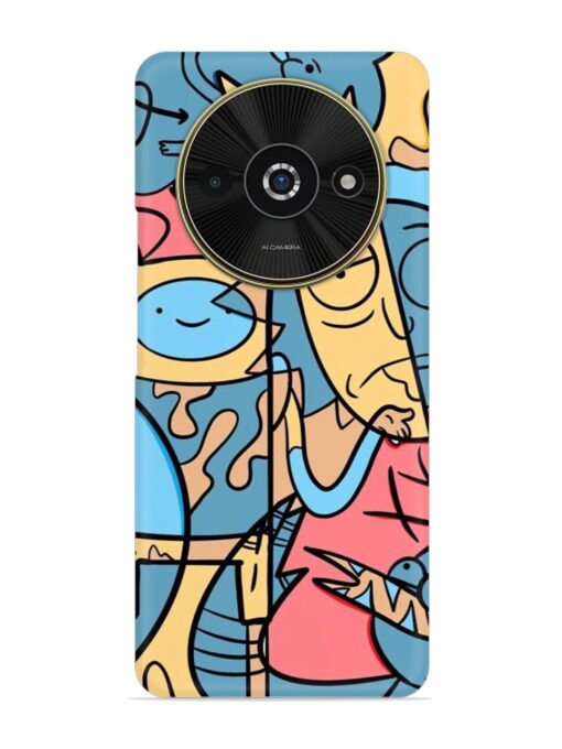 Silly Face Doodle Snap Case for Poco C61