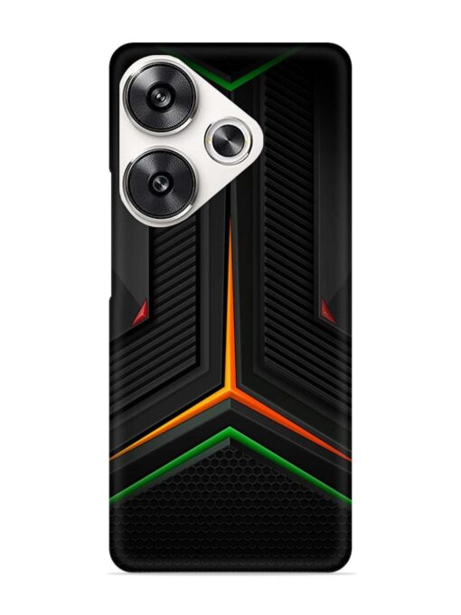 Orange Triangle Light Snap Case for Poco F6 (5G)